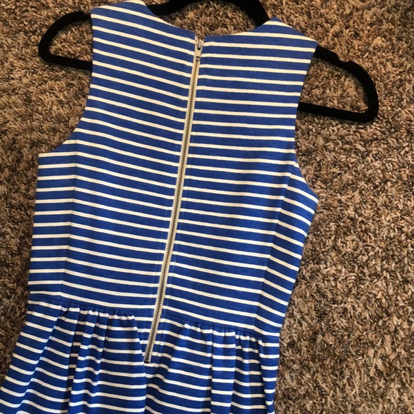 Beautiful J. Crew Blue & White Stripe Dress - Picture 5 of 10